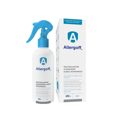 ALLERGOFF Spray Neutralizator alergenów kurzu domowego 400ml