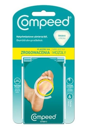 COMPEED plastry na zrogowacenia, 6 sztuk