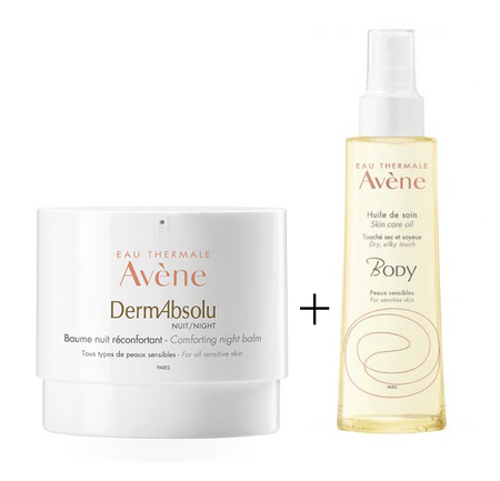 Avene Zestaw DermAbsolu Krem na noc 40ml + Body Olejek 100ml