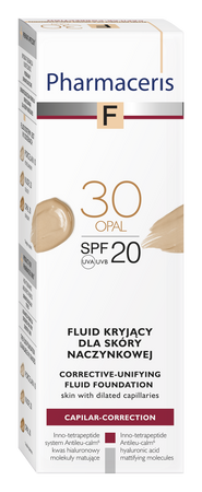 PHARMACERIS F Fluid kryjący dla skóry naczynkowej SPF20 30, 30ml