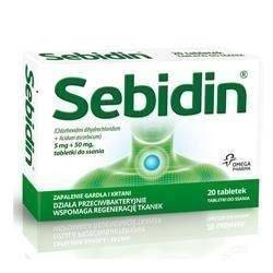 Sebidin, 20 tabletek do ssania