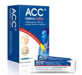 ACC Optima Active 600 mg, 10 saszetek