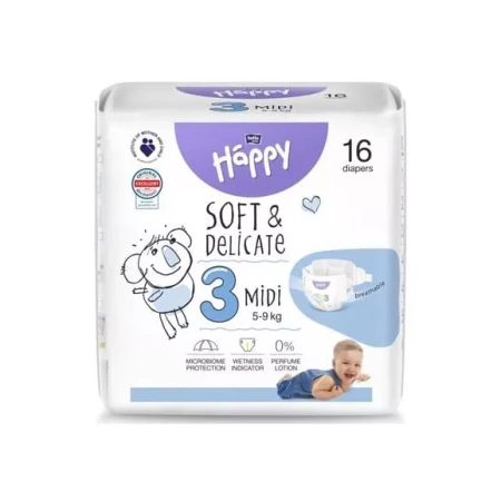 Bella Happy Pieluszki 3 Midi 5-9 kg