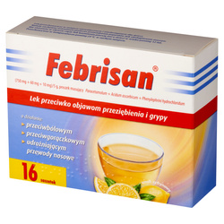 Febrisan proszek musujący, 16 saszetek