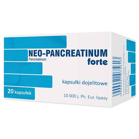 Neo-Pancreatinum Forte 10000j., 20 kapsułek