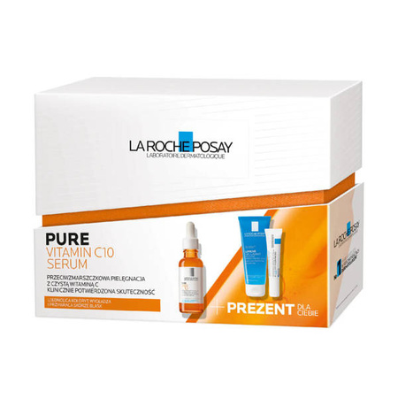 La Roche Posay ZESTAW PURE VIT C10 XMAS 2022 serum 30ml + prezent