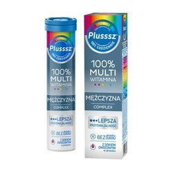 Plusssz 100% Multiwitamina Mężczyzna Complex, tabletki musące, 20 szt.