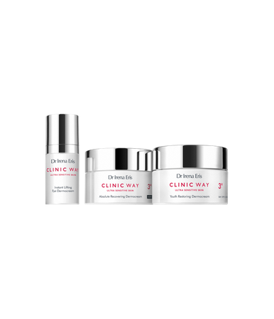 CLINIC WAY 3 Zestaw Krem na dzień 50ml + krem na noc 50ml +krem pod oczy15ml