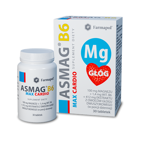 Asmag B6 Max Cardio, 30 tabletek
