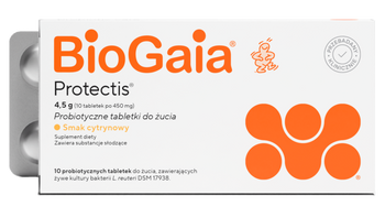 BioGaia probiotyczne tabeteki do żucia 10 sztuk 