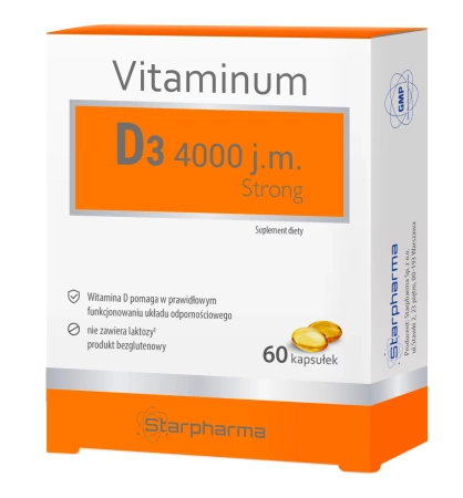 Vitaminum D3 4000 j.m. Strong, 60 kapsułek