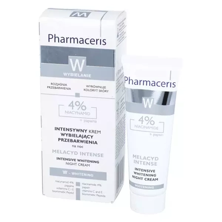 PHARMACERIS W MELACYD INTENSE Intensywny krem wybielający przebarwienia na noc, 30ml