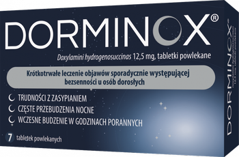 Dorminox 12,5 mg, 7 tabletek powlekanych