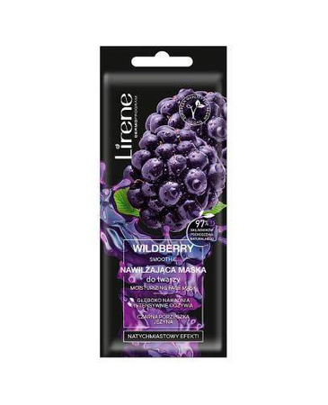 LIRENE Wildberry Smoothie Nawilżająca maska do twarzy, 7ml