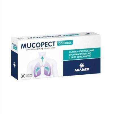 Mucopect Control 375mg 30 kapsułki twarde 