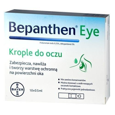 Bepanthen EYE krople do oczu 10x0,5ml