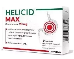 Helicid Max 20mg (Piastrazol) 14 kapsułek