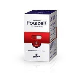 Potazek chlorek potasu 0,61g , 50 kapsułek