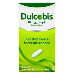 Dulcobis czopki doodbytnicze 10 mg 10 czop.