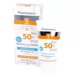 PHARMACERIS S DERMOPEDIATRIC Bezpieczny krem ochronny do twarzy SPF50+, 50ml 