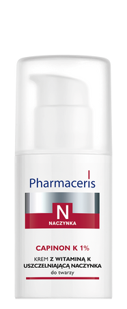PHARMACERIS N CAPINON K1% Krem do twarzy z wit. K uszczelniającą naczynka, 30ml