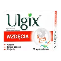Ulgix Wzdęcia 80 mg 25 kapsułki twarde