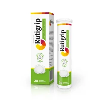 Rutigrip tabletki musujące, 20 sztuk 