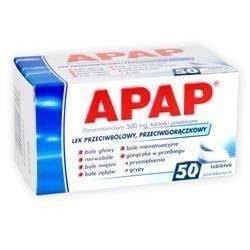 Apap 500mg, 50 tabletek