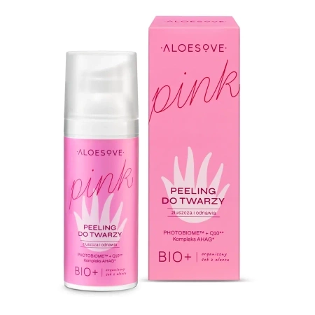 Aloesove Pink Kwasowy peeling do twarzy, 50ml Data ważności 2025.09.30