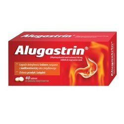 Alugastrin, 40 tabletek do rozgryzania i żucia