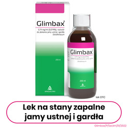 Glimbax roztwór do płukania gardła 200ml