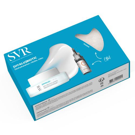 SVR Zestaw [HYALU]BIOTIC Regenerujący Żel, 50ml + Serum w ampułce Anti-Ox, 10ml + Kamień Gua Sha