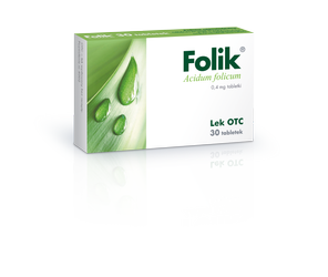 Folik 0,4mg, 30 tabletek