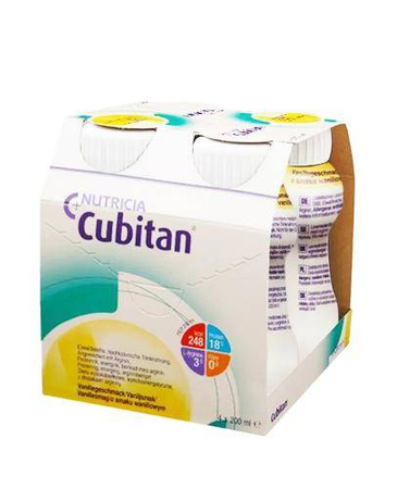 Cubitan o smaku waniliowym 4 butelki x 200ml, 
