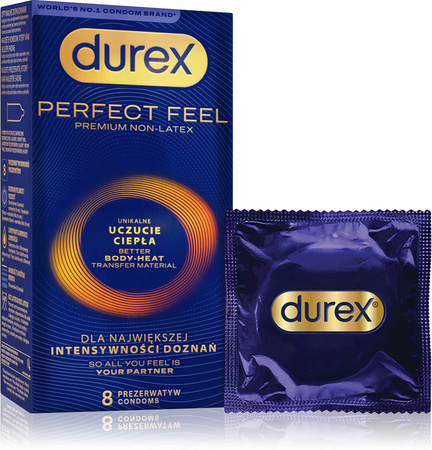 Durex Perfect Feel Prezerwatywy 8 szt.