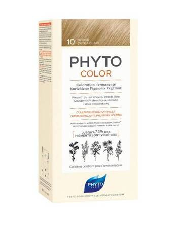PHYTO PHYTOCOLOR 10 Farba d/wł. Ekstra Jasny Blond, 1 opakowanie