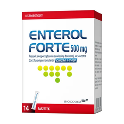 Enterol Forte proszek 500 mg 14 saszetek