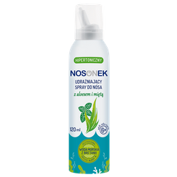 Hipertoniczny Nosonek udrażniający spray do nosa z aloesem i miętą, 120ml