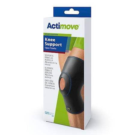 Actimove Sports Edition Knee Support - Orteza stawu kolanowego z odsłoniętą rzepką, rozmiar S