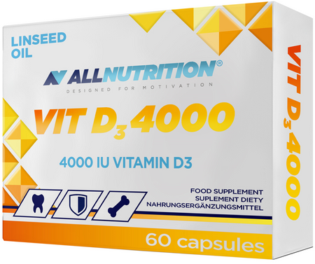 Allnutrition VIT D3 4000, 60 kapsułek