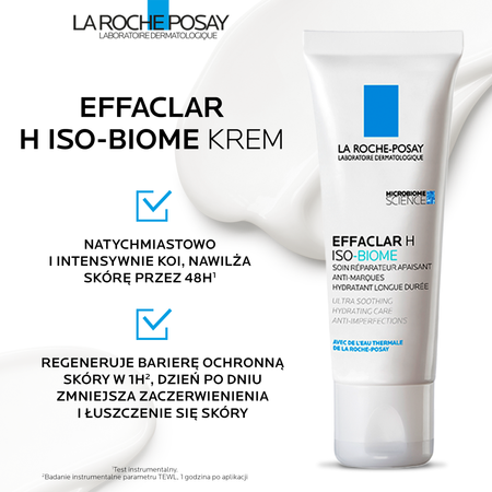 LA ROCHE-POSAY EFFACLAR H ISO-BIOME Krem kojąco-nawilżający przeciw niedoskonałościom 40 ml