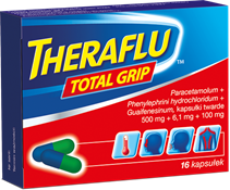 Theraflu Total Grip, 16  kapsułek 