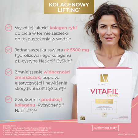 Vitapil Dermo Kolagenowy Lifting, 30 saszetek 