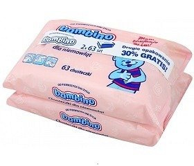 BAMBINO Chusteczki duopack 1zest.(2x63szt)