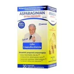 Asparaginian Extra PREMIUM forte 30 kapsułek