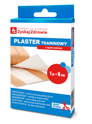 Plaster tkaninowy z opatrunkiem 1 m x 8 cm, Zyskaj Zdrowie