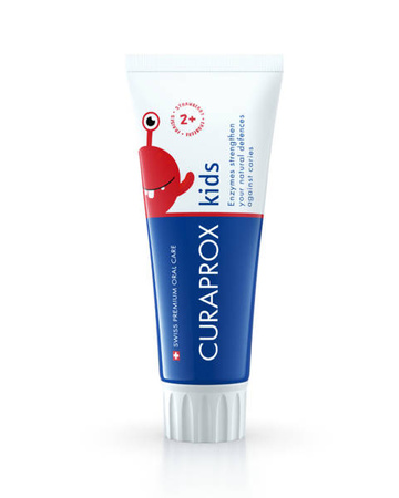 Curaprox kids Pasta do zębów truskawkowa bez fluoru, 60ml