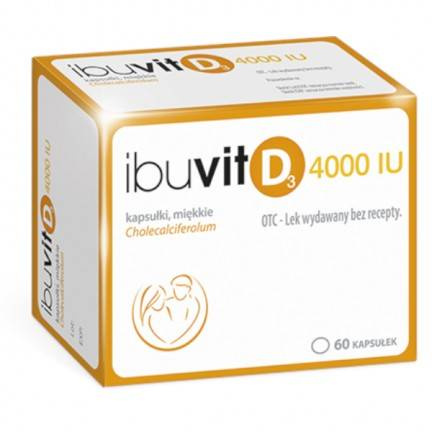 Ibuvit D3 4000 IU, 60 kapsułki miękkie 