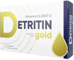 Detritin Gold 75 kapsułek data ważności 2024/09