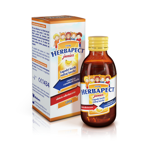 Herbapect Junior syrop smak bananowy 120g